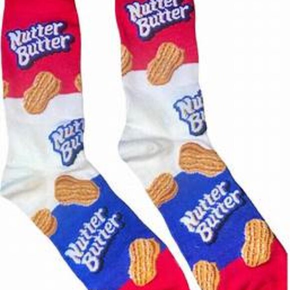 3 Pair Novelty Crew Socks Snapple, Nutter Butter, Mtn Dew Major Melon Men 6-12 - Picture 2 of 4